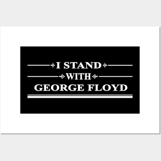 i stand with floyd - george floyd cant breathe Posters and Art